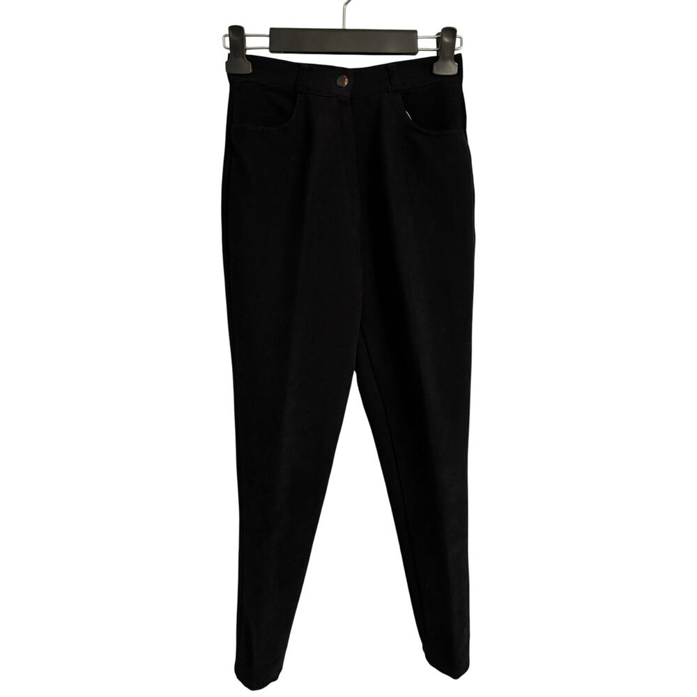 Jamata Women's 26 Black Casual Vintage Trouser Pants High Waist Soft‎ Denim 90's